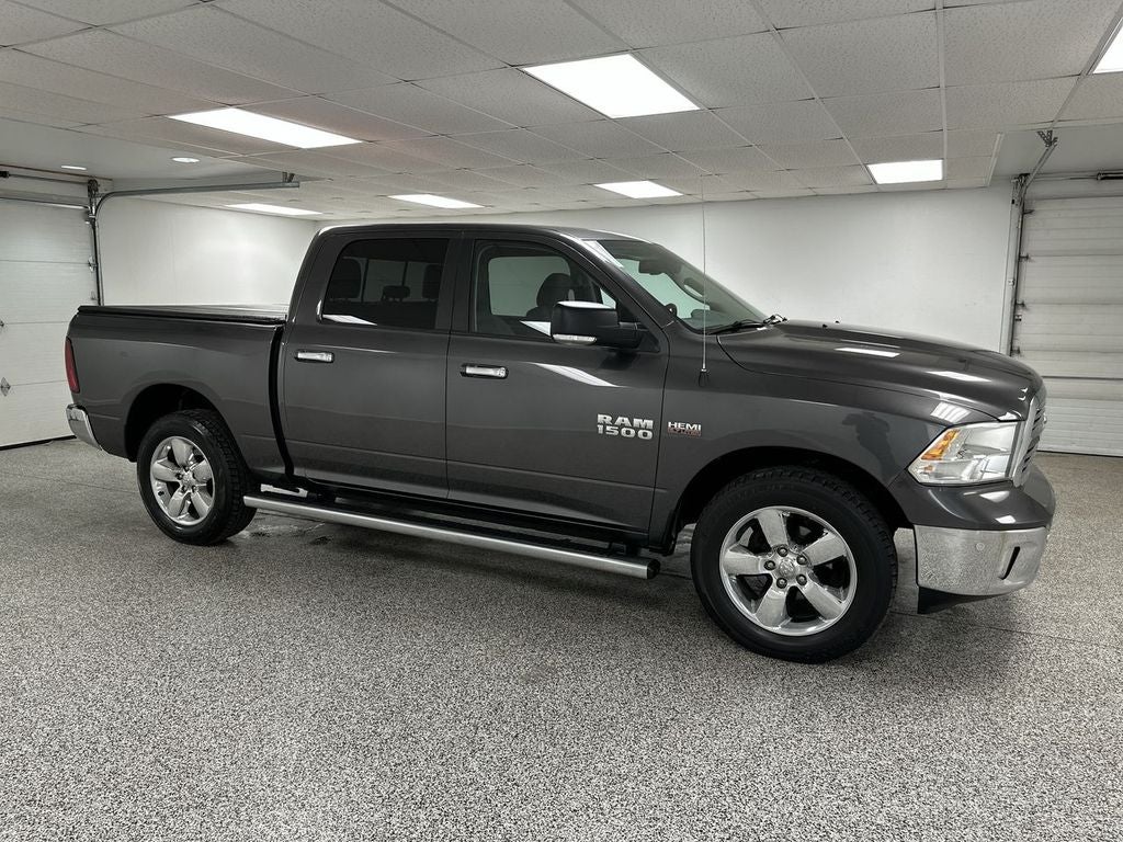 2018 RAM 1500 Big Horn in Granite Crystal Metallic Clearcoat — front three-quarter view