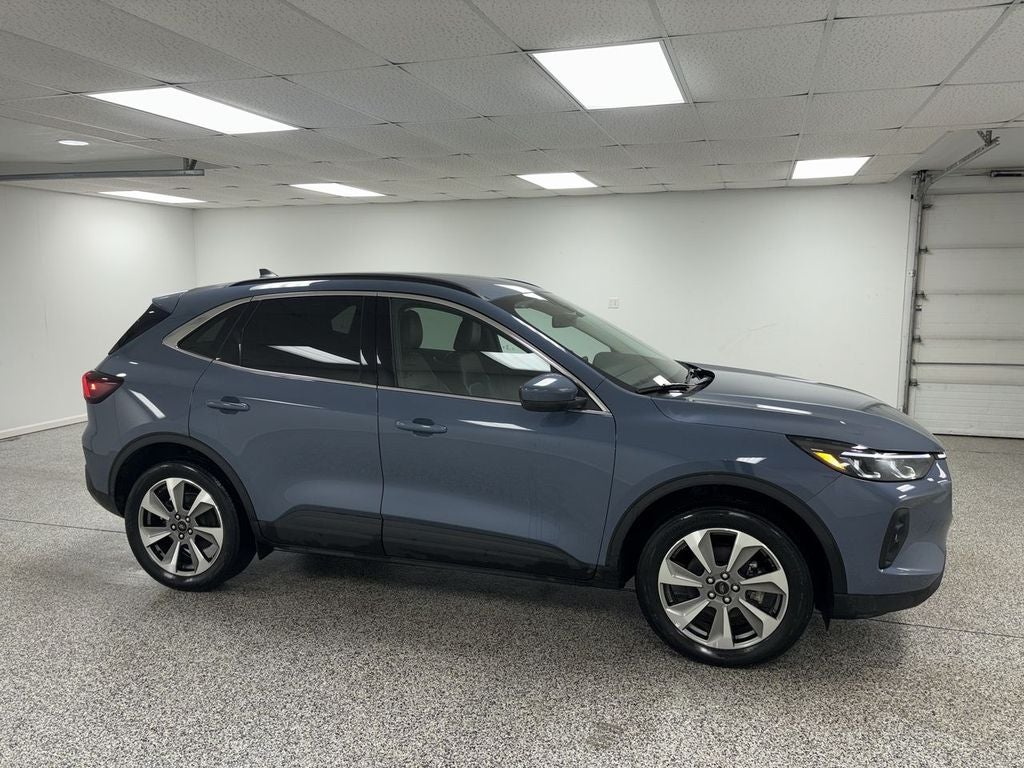 2025 Ford Escape Platinum in Vapor Blue Metallic — front three-quarter view