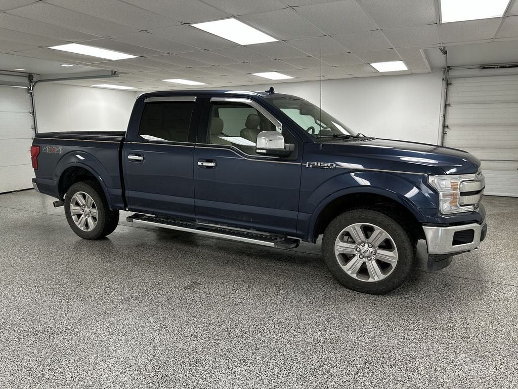 2018 Ford F-150 XL in Blue Jeans Metallic — front three-quarter view
