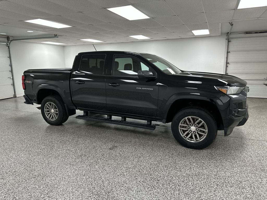 2023 Chevrolet Colorado LT in Black — front three-quarter view