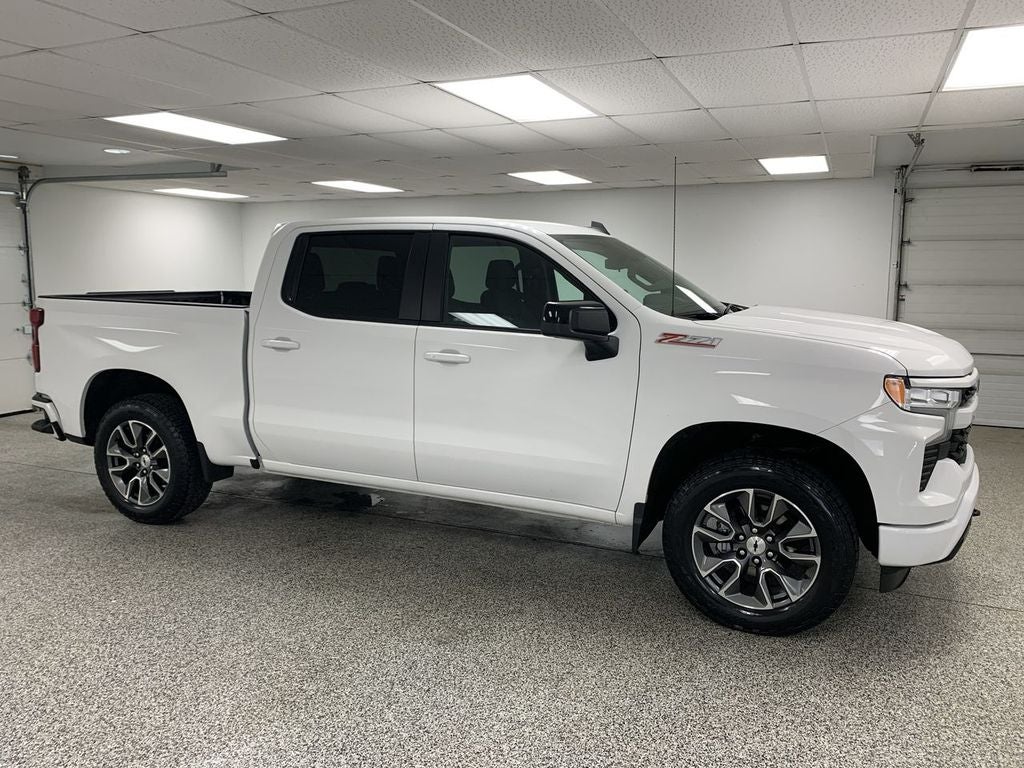 2023 Chevrolet Silverado 1500 RST in Summit White — front three-quarter view
