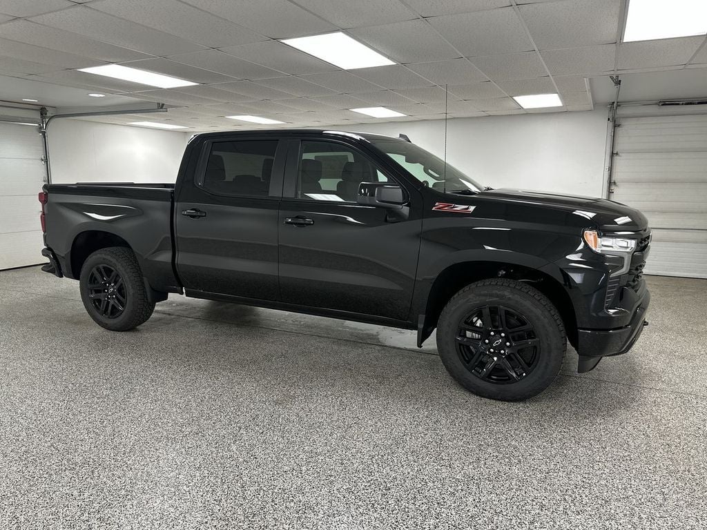 2026 Chevrolet Silverado 1500 RST in Black — front three-quarter view