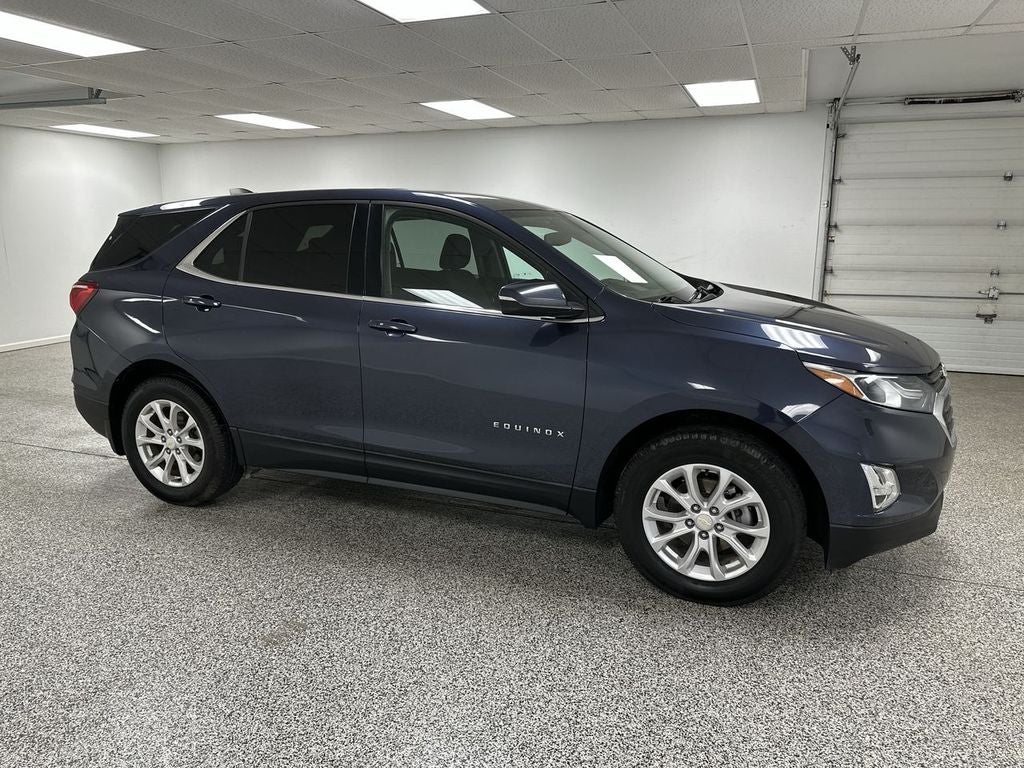 2018 Chevrolet Equinox LT in Storm Blue Metallic — front three-quarter view